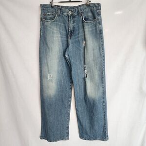 Vintage Lucky Brand Dungarees Transit Jeans Size 34 Straight Relaxed Fit 90s